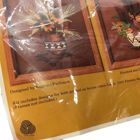 Cattails and Daisies NIP Creative Circle 0541 Southwest Crewel Embroidery Kit - Picture 4 of 7